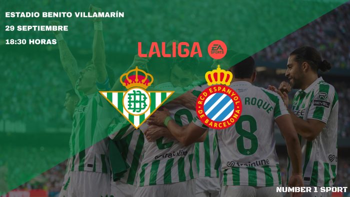 Imagen de la previa del partido Real Betis-RCD Espanyol.