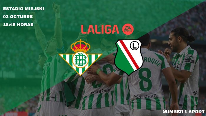 Imagen de la previa del partido Legia de Varsovia-Real Betis.