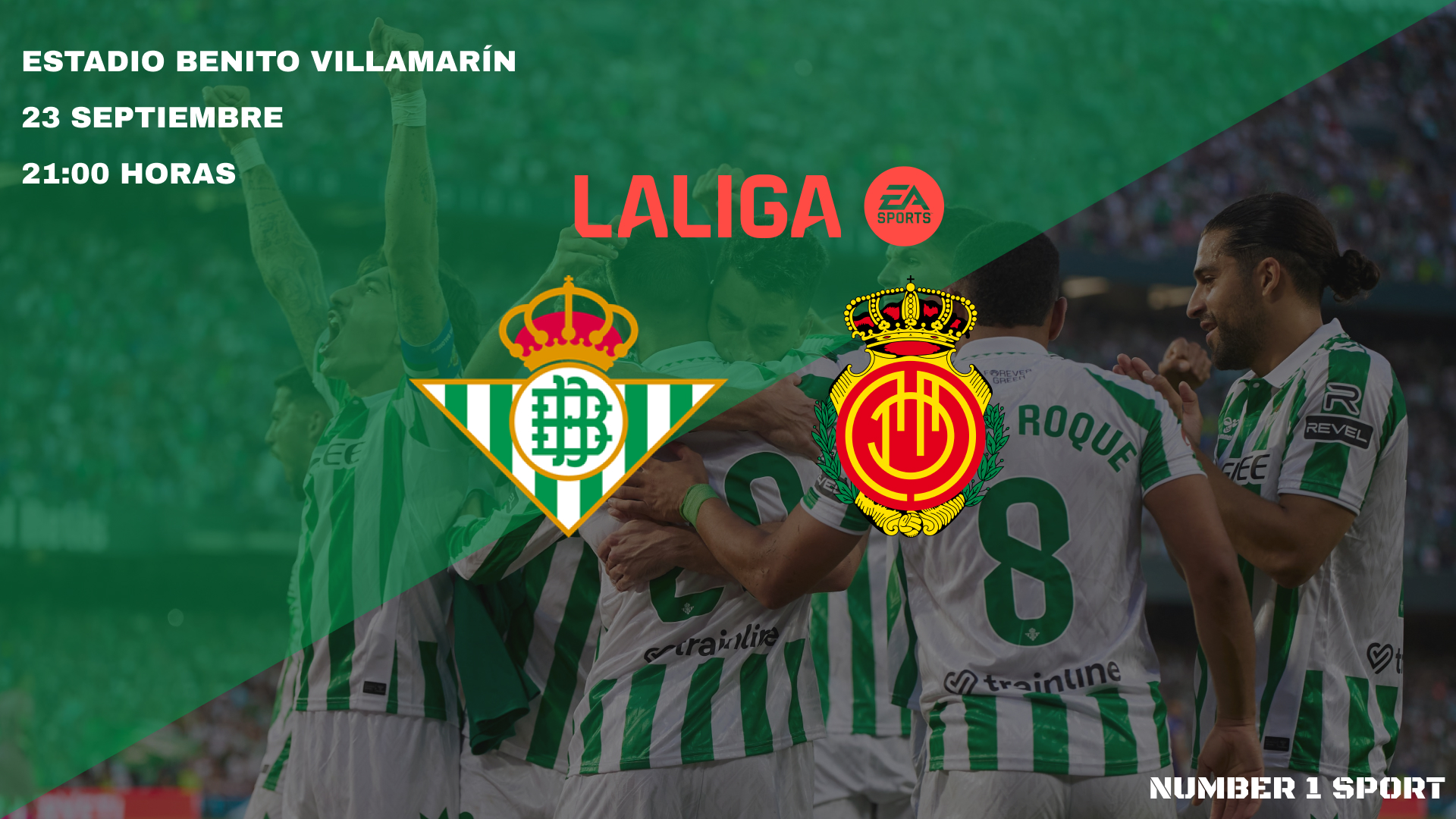 Imagen de la previa del partido Real Betis-RCD Mallorca.